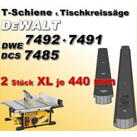 2x 440mm T-Schiene Für Dewalt 7492 + 7485 Tischkreissäge, Gehrungssäge/Lehre 2x 440mm T-Schiene Für Dewalt 7492 + 7485 Tischkreissäge, Gehrungssäge/Lehre von RUSoftware