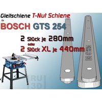 T-Nut Schiene Gleitschiene F. Bosch Gts 254 Tischkreissäge, Schiebeschlitten von RUSoftware