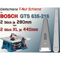 T-Nut Schiene Gleitschiene F. Bosch Gts 635 Tischkreissäge, Schiebeschlitten 635-216 von RUSoftware