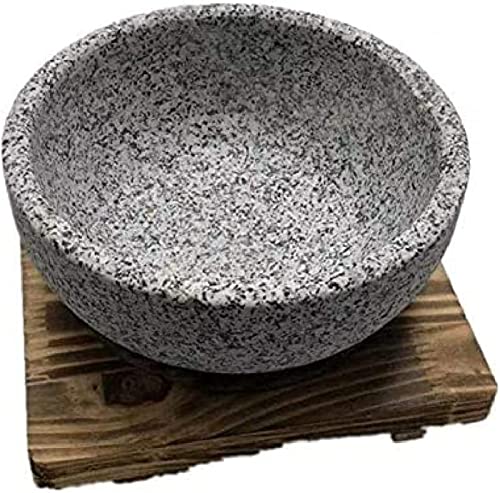 RUTAVM Verdickte Steinschüssel, Koreanische Dolsot-Steinschüssel Zum Kochen Von Suppe Und Speisen, Speziell Für Hochtemperatur-Gasherd, Spülmaschinenfester Ttukbaegi-Eintopf Mit Tablett,18cm RUTAVM Verdickte Steinschüssel, Koreanische Dolsot-Steinschüssel Zum Kochen Von Suppe Und Speisen, Speziell Für Hochtemperatur-Gasherd, Spülmaschinenfester Ttukbaegi-Eintopf Mit Tablett,18cm von RUTAVM