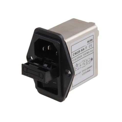 CW2B-06A-T mit Licht IEC-Steckdosenfilter mit Schalter CW2B-10A-T, CW2B-03A-T(Cw2b-6a-tblackswitch) von RUTPPVEZ