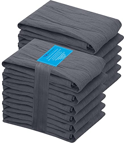 Ruvanti Mehlsack-Handtücher, 71,1 x 71,1 cm, 100% Baumwolle, Wiederverwendbare Küchentücher, maschinenwaschbar, saugfähige Barhandtücher, Geschirrtuch, perfekt zum Trocknen von Geschirr und von RUVANTI
