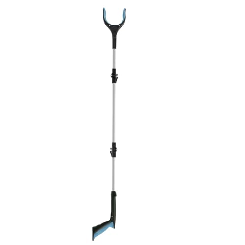 RUWLFE Greifzange 3 Stück Müllsammler-Greifer mit um 360 Grad drehbarem Clip, Faltbarer Greifer-Extender, Handwerkzeuge, Wurfgreifer, Picker mit Rutschfester Backe(Blue) von RUWLFE