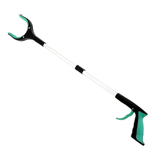 RUWLFE Greifzange 32 Zoll Faltbare Greiferverlängerung Handwerkzeuge Wurfgreifer Picker Zusammenklappbarer Müllgreifer Pick Up Tools(Green) von RUWLFE