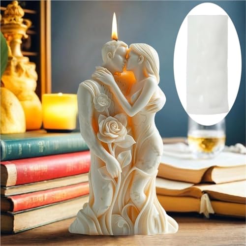 RUWLFE Kerzenformen 2PCS DIY Liebhaber Umarmen Kerzen Silikon Form Blumen Rosen Paar Beton Harz Form Männer Frauen Umarmen Gips Formen Hochzeit Decor RUWLFE Kerzenformen 2PCS DIY Liebhaber Umarmen Kerzen Silikon Form Blumen Rosen Paar Beton Harz Form Männer Frauen Umarmen Gips Formen Hochzeit Decor von RUWLFE
