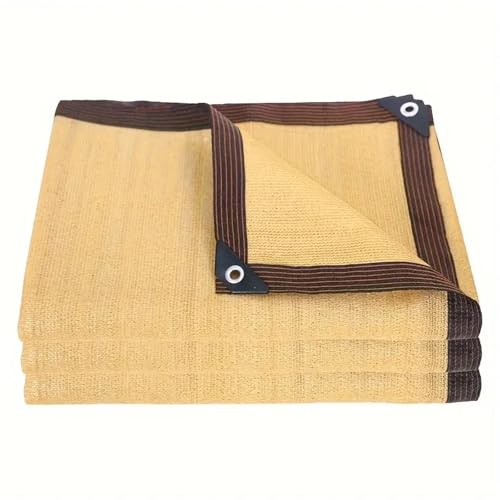 RUWLFE Schattennetz Sun Mesh Sunblock Shade Cloth Garden Sunblock Shade Cloth Camping Sunshade Net Cover Pool Summer Sunscreen Nets(Beige Yellow,2x3.0m) von RUWLFE