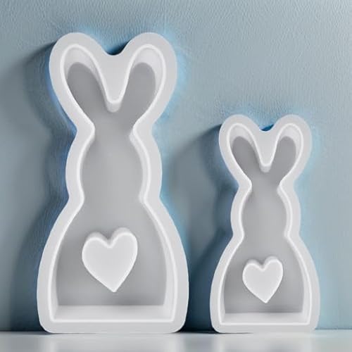 Ostern Silikonformen Kaninchen Gießformen, Osterhase Silikonform Set, Hasenform für Ostern, Ostern Hase Backform, 3D Kaninchen Gießform Ostern für DIY Handwerk, Ostern Dekoration von RUYI