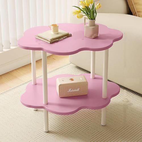 RUYICZB 2-Stöckiger Beistelltisch, Blumenförmiger Beistelltisch, Kleine Beistelltische Mit Stauraum, Beistelltische Für Wohnzimmer, Schlafzimmer, Küche, Garten, Kleine Räume,Rosa RUYICZB 2-Stöckiger Beistelltisch, Blumenförmiger Beistelltisch, Kleine Beistelltische Mit Stauraum, Beistelltische Für Wohnzimmer, Schlafzimmer, Küche, Garten, Kleine Räume,Rosa von RUYICZB