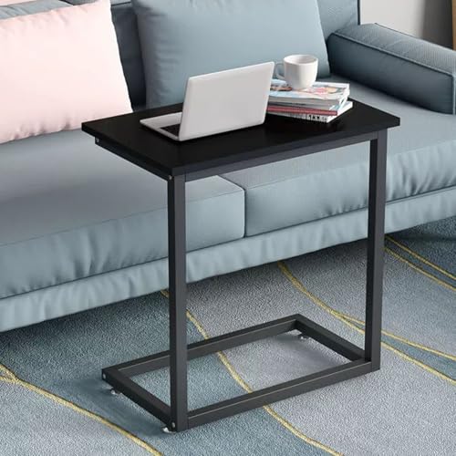 RUYICZB C-Tisch Beistelltisch, Computertisch-Beistelltisch, Couchtische Zum Unterschieben, Moderne Beistelltische Für Schlafzimmer, Wohnzimmer, Sofa, Büro,Schwarz,XL von RUYICZB