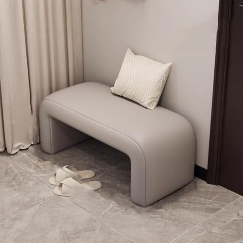 RUYICZB Schuhhocker Für Den Eingangsbereich, Schuhaufbewahrungsbank Mit Lederkissen, Kleine Schuhwechselbank, Weicher Schuhhocker Für Eingangsbereich, Wohnzimmer, Schlafzimmer,Grau,60 * 35cm RUYICZB Schuhhocker Für Den Eingangsbereich, Schuhaufbewahrungsbank Mit Lederkissen, Kleine Schuhwechselbank, Weicher Schuhhocker Für Eingangsbereich, Wohnzimmer, Schlafzimmer,Grau,60 * 35cm von RUYICZB