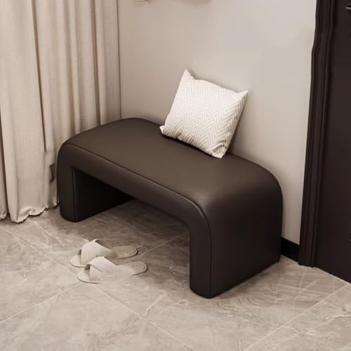 RUYICZB Schuhhocker Für Den Eingangsbereich, Schuhaufbewahrungsbank Mit Lederkissen, Kleine Schuhwechselbank, Weicher Schuhhocker Für Eingangsbereich, Wohnzimmer, Schlafzimmer,Schwarz,60 * 35cm RUYICZB Schuhhocker Für Den Eingangsbereich, Schuhaufbewahrungsbank Mit Lederkissen, Kleine Schuhwechselbank, Weicher Schuhhocker Für Eingangsbereich, Wohnzimmer, Schlafzimmer,Schwarz,60 * 35cm von RUYICZB