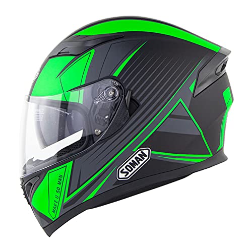 Racing Powersport Helme Motorrad Integralhelm Motocross Dirt Bike ATV UTV Street Ride Helm DOT/ECE-Zugelassener Doppel-Sonnenblende Offroad Mountainbike Four Seasons Helm,Grün,L Racing Powersport Helme Motorrad Integralhelm Motocross Dirt Bike ATV UTV Street Ride Helm DOT/ECE-Zugelassener Doppel-Sonnenblende Offroad Mountainbike Four Seasons Helm,Grün,L von RUYICZB