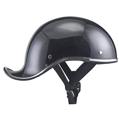 Retro Motorrad Halbhelm Für Männer Und Frauen, Mode Baseball Cap Modellierung Open-Face Helm Fahrrad Moped Scooter Motorrad Helm ECE Zertifiziert 54-58cm,Schwarz,XL Retro Motorrad Halbhelm Für Männer Und Frauen, Mode Baseball Cap Modellierung Open-Face Helm Fahrrad Moped Scooter Motorrad Helm ECE Zertifiziert 54-58cm,Schwarz,XL von RUYICZB