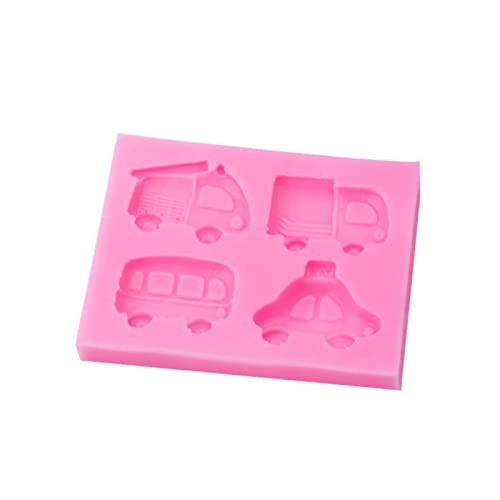 RUYUUEQ Bastelbeton Formen Ostern Cartoon Auto Silikonform Fondant Kuchen Schokolade Plätzchen Dekorieren Form Kuchen Werkzeuge Beton Hase (Pink, One Size) von RUYUUEQ