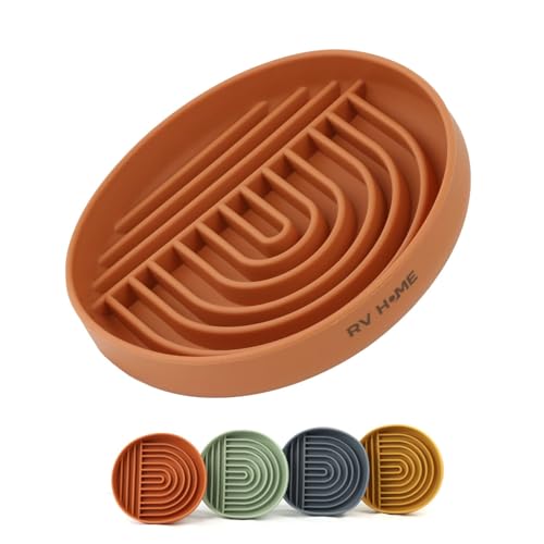 RV HOME® Antischlingnapf Katze nassfutter [Antirutsch] 4 / Farben | Spülmaschinenfest | Anti schling napf Hund nassfutter | antischlingnapf Katze | Hunde antischlingnapf | Anti schling napf Katze von RV HOME