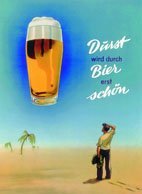 Blechschild 8x11cm Durst wird durch Bier erst schön Sign Blechschilder Schild Schilder 201/314 von RV