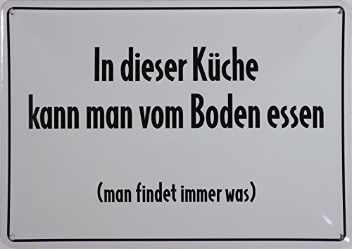 RV Blechschild 10x15 cm In dieser Küche Spruch Sprüche Sign Blechschilder Schild Schilder 069 von RV