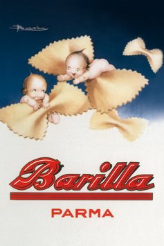 RV Blechschild Barilla Parma 2 Babys im Himmel 203" Nudeln 20x30 cm Sign Blechschilder Schild Schilder von RV
