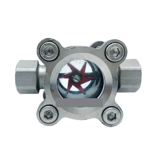 1" BSPT Female 304 Stainless Window Sight Glass Flow Indicator With Impeller Water Oil von RVBLRDSE