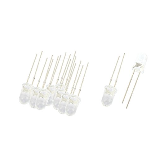 10 Stück 5 mm runde Dioden, gelbes Licht, emittierende Schottky-Dioden, Dioden-LEDs Replacement resistor von RVBLRDSE
