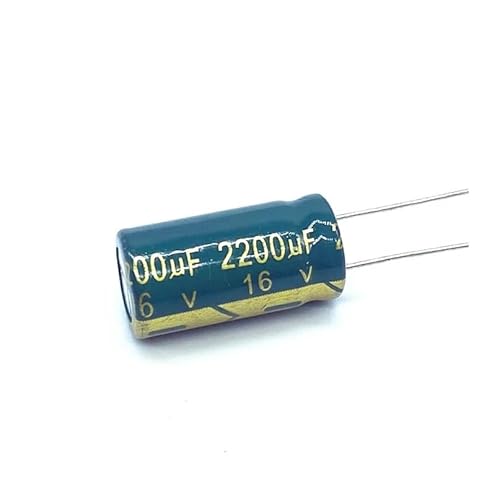 100pcs 2200uF 16V 2200UF16V 105C Radial Electrolytic Capacitor 10 * 20MM Capacitance von RVBLRDSE