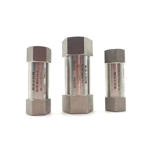 1PC 304 Stainless Steel High Pressure One Way Valve 3/8" BSPP 32 Mpa Male Thread Check Valve von RVBLRDSE