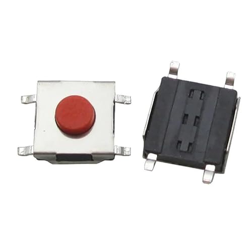 ElectronicSwitch 1000Pcs switch Tact Switch 6x6x2.5mm Button red button reset switch SMD 4Pins 6 * 6 * 2.5mm Push button switch 6 * 6 ElectronicSwitch 1000Pcs switch Tact Switch 6x6x2.5mm Button red button reset switch SMD 4Pins 6 * 6 * 2.5mm Push button switch 6 * 6 von RVBLRDSE