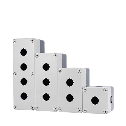 ElectronicSwitch 1PC 22mm Hole Size Two Holes IP65 Control Button Switch Heighten Type Outdoor Enclosure Box ABS Shell von RVBLRDSE