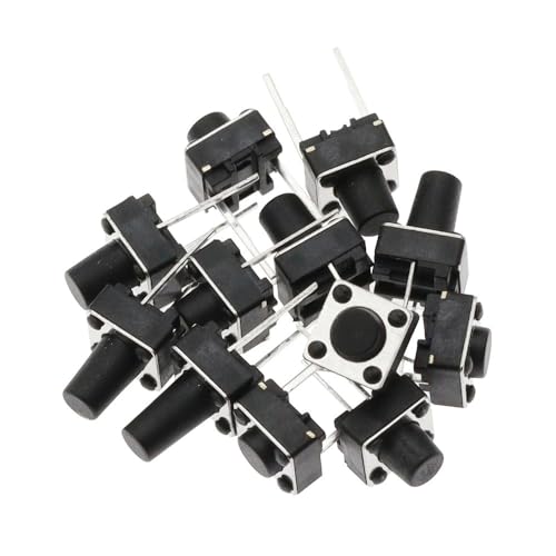 ElectronicSwitch 50PC Push Button Switch 12V Copper 2PIN DIP2 SMD MicroSwitch 6X6X7MM von RVBLRDSE