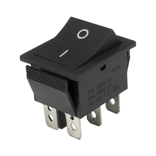 ElectronicSwitch 5pcs KCD4-202 26 x 22 mm 6 pin ON - ON boat rocker switch power switch von RVBLRDSE