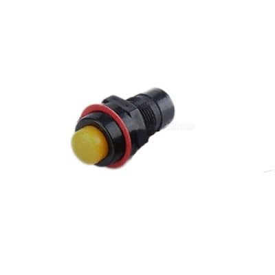 ElectronicSwitch 6Pcs DS-211 2Pin Yellow Push Button Switch 10mm Self Locking Miniature 1A 125V 3A 250V von RVBLRDSE