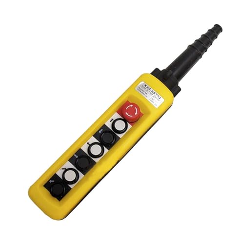 ElectronicSwitch XAC-A6713 Rainproof Industrial Crane Hoist Control Push Button Switches 7 Buttons 250V 5A 500V 2A von RVBLRDSE
