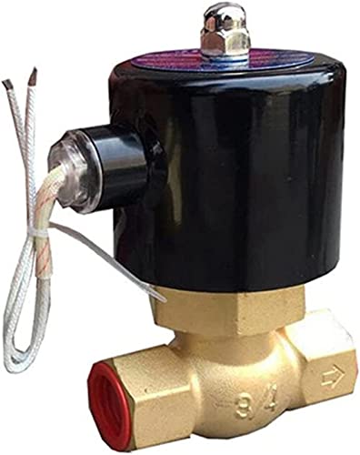 Hochtemperatur-2-Wege-Wasser-Dampf-Magnetventil, Heißwasser, 1 Zoll Öffnung, 22 mm, normal geschlossenes Messingventil, nützlich Electric Valves (Size : 110 Volt) von RVBLRDSE