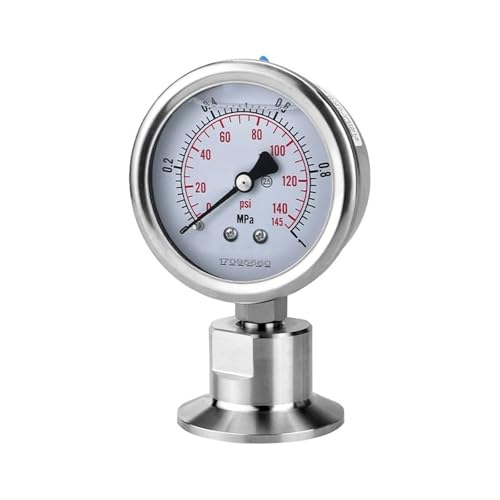 RVBLRDSE -0.1-0.15Mpa 1.5 inch (50.5mm) Tri Clamp Diaphragm Pressure Gauge von RVBLRDSE