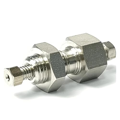 RVBLRDSE 1/16" Inch Tube OD Compression Union Bulkhead Coupler SUS316L Stainless Steel Pipe Fitting Connector RVBLRDSE 1/16" Inch Tube OD Compression Union Bulkhead Coupler SUS316L Stainless Steel Pipe Fitting Connector von RVBLRDSE