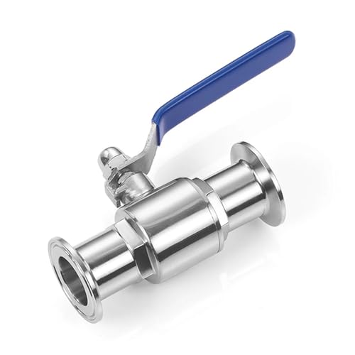 RVBLRDSE 1.5" Tri Clamp Ball Valve, OD25mm Type for Homebrew Diary Product TC50.5mm Stainless Steel 304 RVBLRDSE 1.5" Tri Clamp Ball Valve, OD25mm Type for Homebrew Diary Product TC50.5mm Stainless Steel 304 von RVBLRDSE