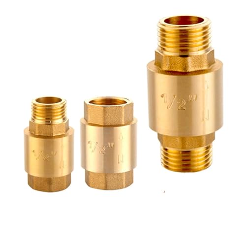 RVBLRDSE 1PC 1" BSP Female to Female Thread Brass Vertical Lift Spring Check Valve One Way Non-Return Valve RVBLRDSE 1PC 1" BSP Female to Female Thread Brass Vertical Lift Spring Check Valve One Way Non-Return Valve von RVBLRDSE