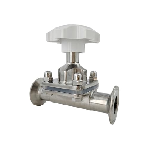 RVBLRDSE 51mm x Ferrule 64 Tri Clamp Valve SS316L Stainless Steel Diaphragm Valve for Brew Beer Dairy Product RVBLRDSE 51mm x Ferrule 64 Tri Clamp Valve SS316L Stainless Steel Diaphragm Valve for Brew Beer Dairy Product von RVBLRDSE