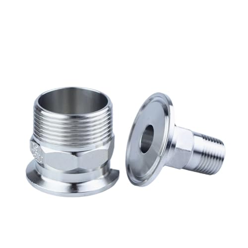 RVBLRDSE DN40 x Ferrule 50.5 304 Stainless Steel Tri Clamp Hexagon BSPT Male Threaded Ferrule Pipe Fitting RVBLRDSE DN40 x Ferrule 50.5 304 Stainless Steel Tri Clamp Hexagon BSPT Male Threaded Ferrule Pipe Fitting von RVBLRDSE