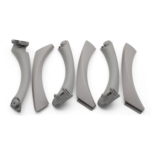 RVEVFBKBAL Auto 6PCS Set Vorne Hinten Links Rechts Innenraum Beifahrer Tür Ziehgriff Für 3er E90 E91 2004-2012(LHD-Gray 6PCS) von RVEVFBKBAL