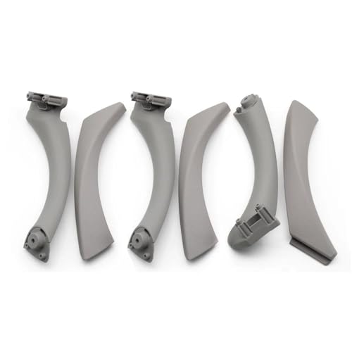 RVEVFBKBAL Auto 6PCS Set Vorne Hinten Links Rechts Innenraum Beifahrer Tür Ziehgriff Für 3er E90 E91 2004-2012(RHD-Gray 6PCS) von RVEVFBKBAL