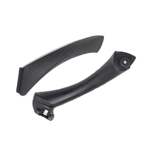 RVEVFBKBAL Auto Für 3er E90 E91 E92 316 318 320 325 328i 2005-2012 Auto Innenraum Links Rechts Tür Innengriff Panel Pull Trim Cover(Schwarz-Rechts-Set) von RVEVFBKBAL