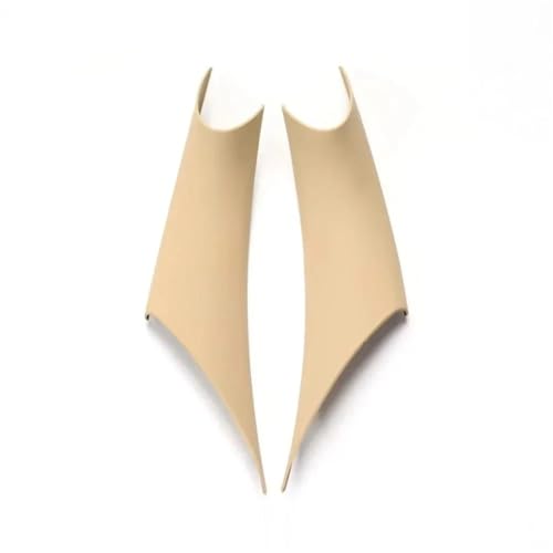 RVEVFBKBAL Auto Vorne Hinten Auto Innere Türgriff Pull Cover Für 3 4er F30 F31 F32 F33 F34 F36 F80 F82 2012-2019(Beige Vorderseite 2 Stück) von RVEVFBKBAL
