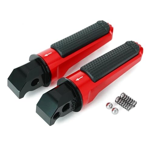 RVEVFBKBAL Motorrad Fußrasten Motorrad Hinten Fußrasten Passagier Pedal Für CB500F CMX 500 CB650R CB125R CB300R CB1000R CB1100RS CB1100EX(Rot) von RVEVFBKBAL