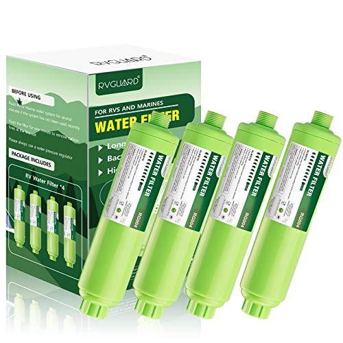 Premium RV Wasserfilter: NSF 42 Zertifizierung für Materialsicherheit, reduziert Chlor, Geruch und Sedimente, sorgt für sauberes und sicheres Trinkwasser. Mikrometer-Bewertung beträgt 20 Mikron. Premium RV Wasserfilter: NSF 42 Zertifizierung für Materialsicherheit, reduziert Chlor, Geruch und Sedimente, sorgt für sauberes und sicheres Trinkwasser. Mikrometer-Bewertung beträgt 20 Mikron. von RVGUARD