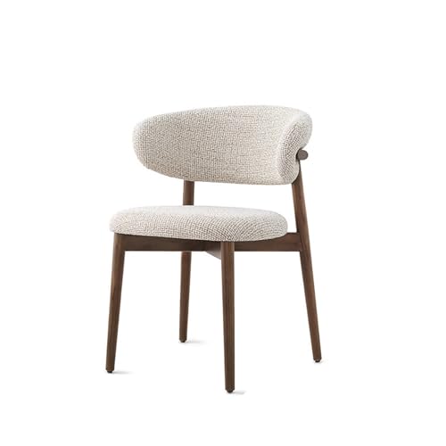 Esszimmerstuhl, Moderner gepolsterter Esszimmerstuhl mit Rückenlehne, mit Metallbeinen, Sitzfläche und Rückenlehne aus hochdichtem Schwamm, ergonomisch, geeignet für Küche, Wohnzimmer Walnut Esszimmerstuhl, Moderner gepolsterter Esszimmerstuhl mit Rückenlehne, mit Metallbeinen, Sitzfläche und Rückenlehne aus hochdichtem Schwamm, ergonomisch, geeignet für Küche, Wohnzimmer Walnut von RVGVPMAMTZ