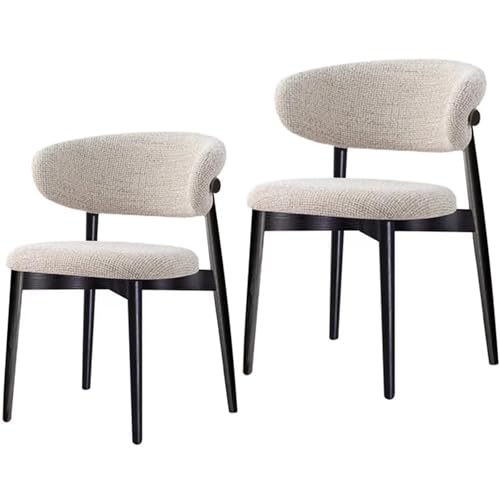 Metall-Esszimmerstuhl 2er-Set,Moderner Stoff gepolsterter Küchen-Beistellstuhl,Geschwungene Rückenlehne,Mit Metallbeinen,Verstellbarer Fußstütze,Ergonomisch,Geeignet Für Wohnzimmer,Küche Black Metall-Esszimmerstuhl 2er-Set,Moderner Stoff gepolsterter Küchen-Beistellstuhl,Geschwungene Rückenlehne,Mit Metallbeinen,Verstellbarer Fußstütze,Ergonomisch,Geeignet Für Wohnzimmer,Küche Black von RVGVPMAMTZ