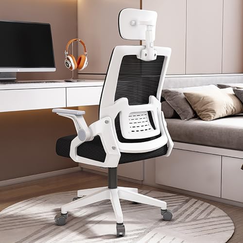 RVGVPMAMTZ Bürostühle, Homeoffice-Stühle, Computerstühle, ergonomische Bürostühle (mit Rollen), Chefsessel, Arbeitsstühle mit bequemer Rückenlehne, Liegestühle mit hoher Rückenlehne Black von RVGVPMAMTZ