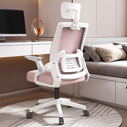 RVGVPMAMTZ Bürostühle, Homeoffice-Stühle, Computerstühle, ergonomische Bürostühle (mit Rollen), Chefsessel, Arbeitsstühle mit bequemer Rückenlehne, Liegestühle mit hoher Rückenlehne Pink von RVGVPMAMTZ
