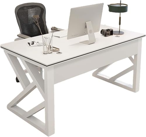 RVGVPMAMTZ Bürotisch, Computerarbeitstisch, Gaming-Schreibtisch, rechteckiger Schreibtisch, Arbeitsstation, Arbeitstisch mit Kufengestell und Kabel-Organizer fürs Homeoffice 1,80cm von RVGVPMAMTZ